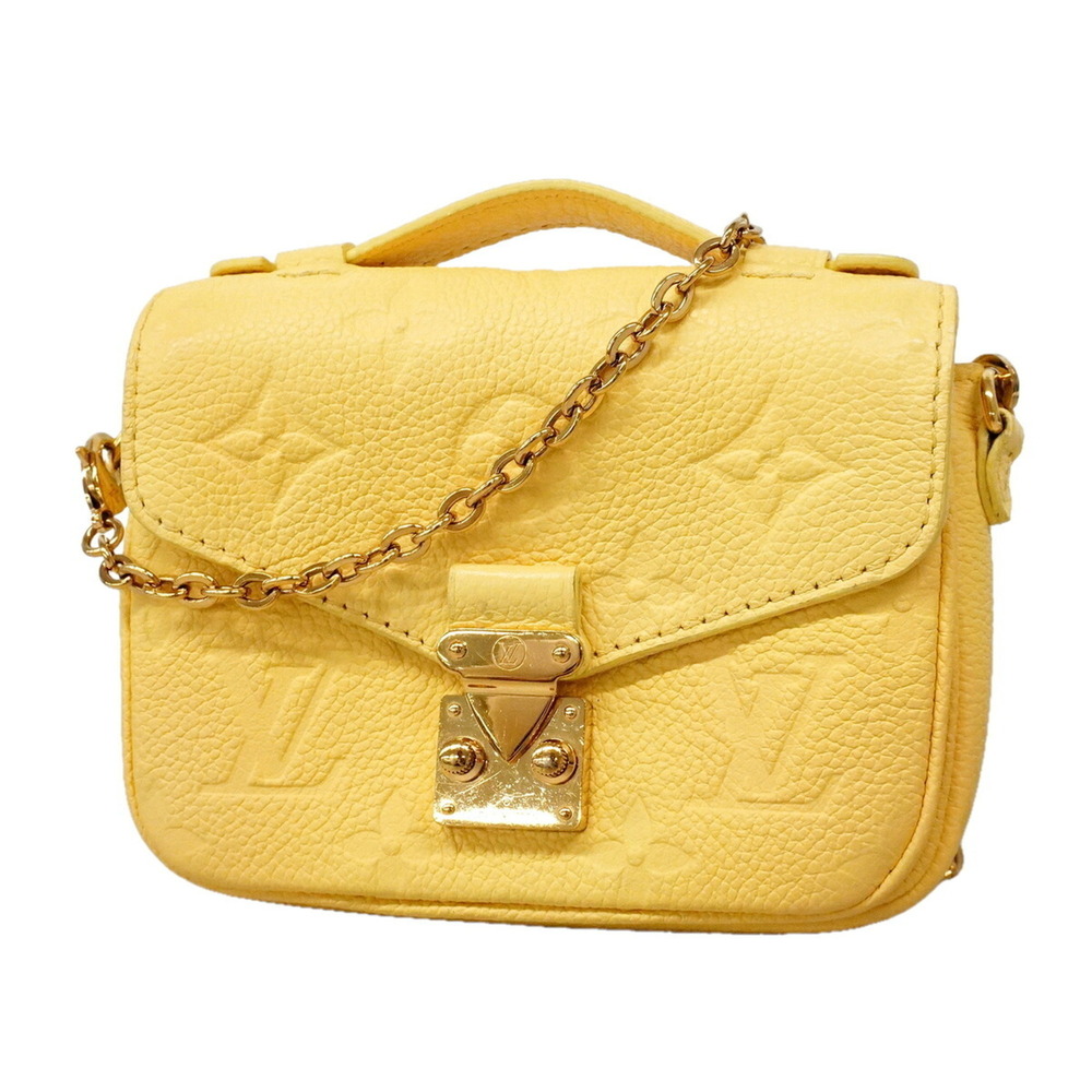 Louis Vuitton Monogram Empreinte Micrometis Shoulder Bag M81407 Yellow Women'...